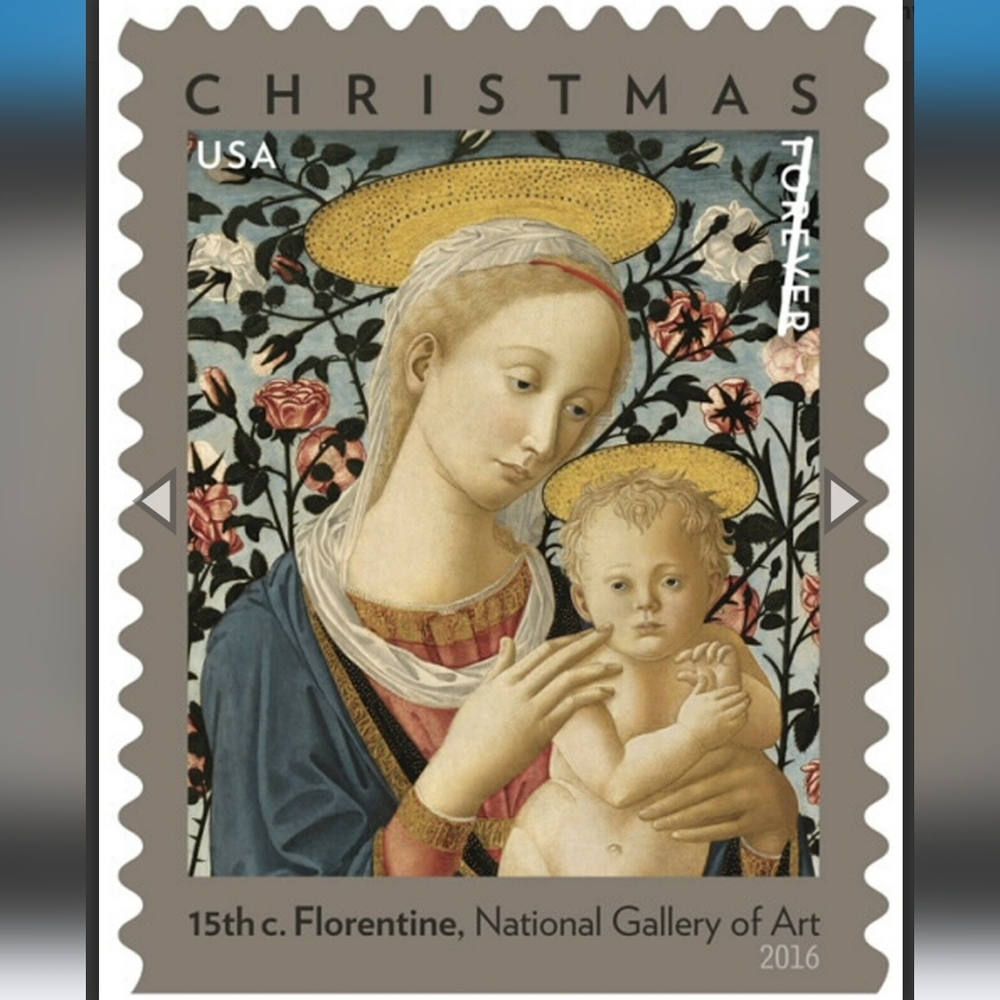 100 USPS Florentine Madonna & Child Holiday Forever Stamps 15th Century 2016 - Picture 4 of 7